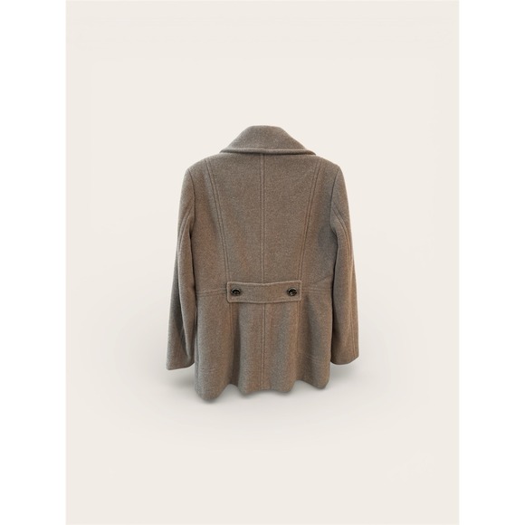 Women's Size 6 Calvin Klein Brown Short Wool Blend Coat - Picture 3 of 6